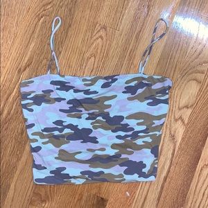 Forever 21 Camo cropped top